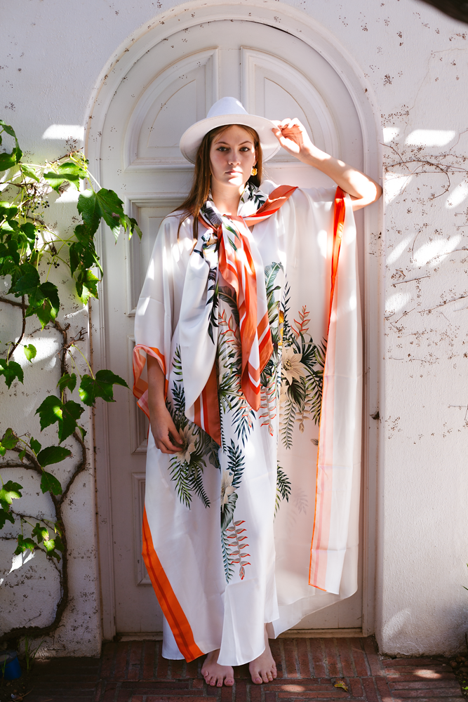Kaftan Silk - Carena White