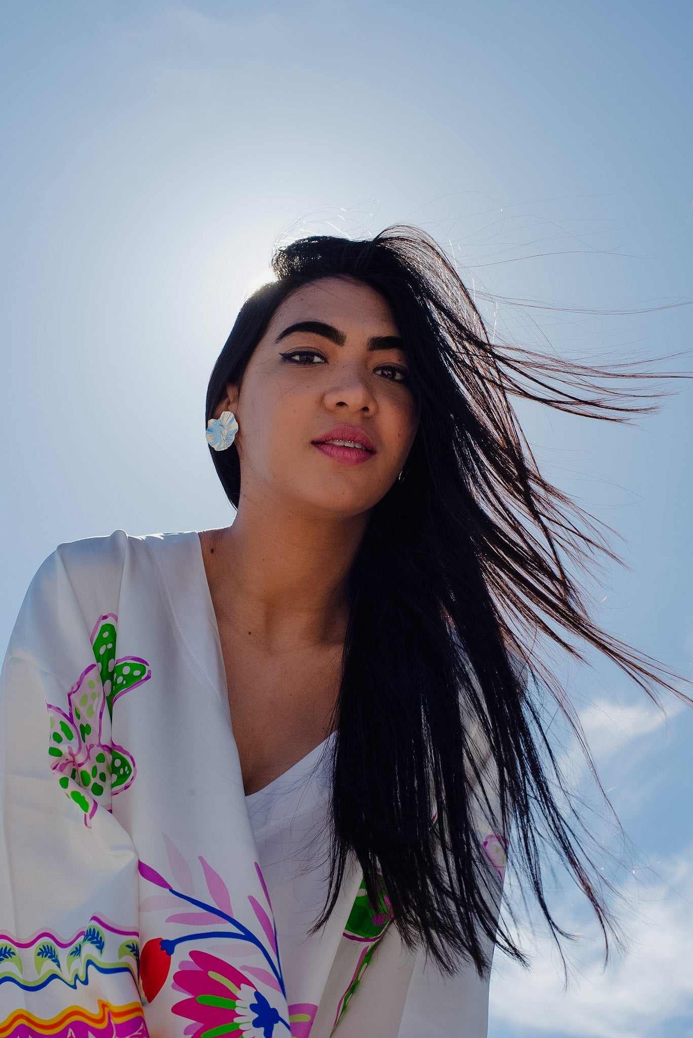 Kaftan Silk - Life is Beautiful White