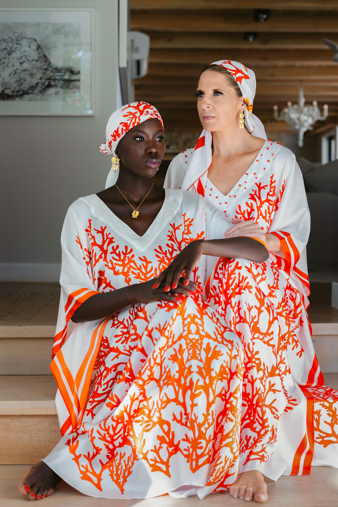 Scarf Silk -Red Coral