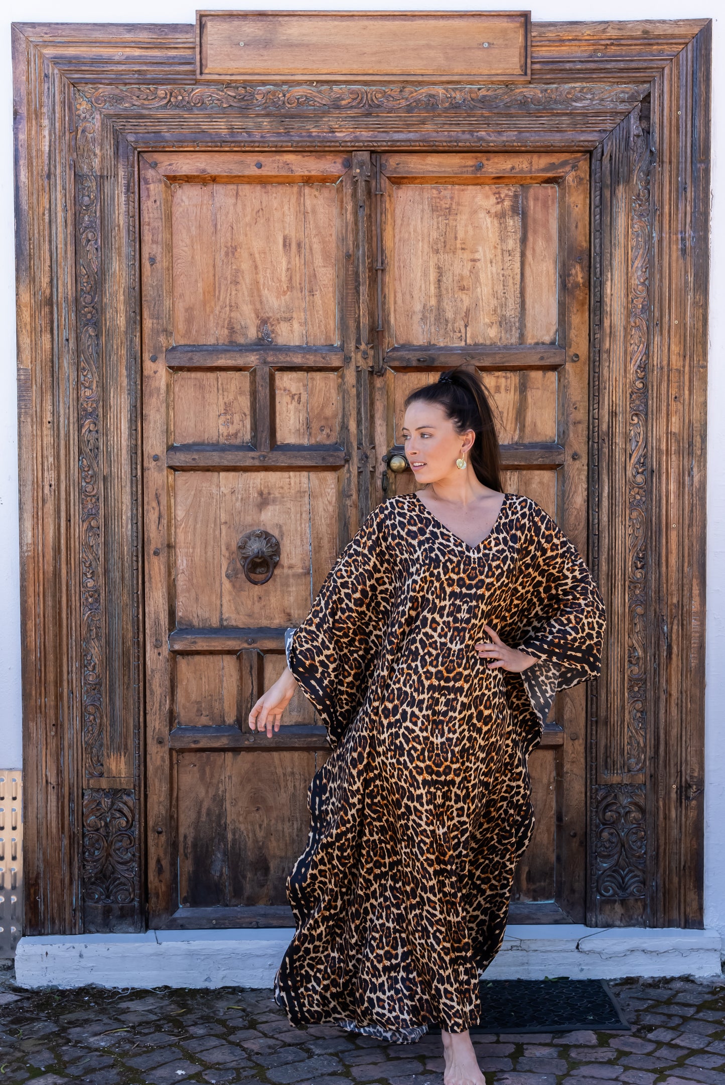 Kaftan Silk - Leopard