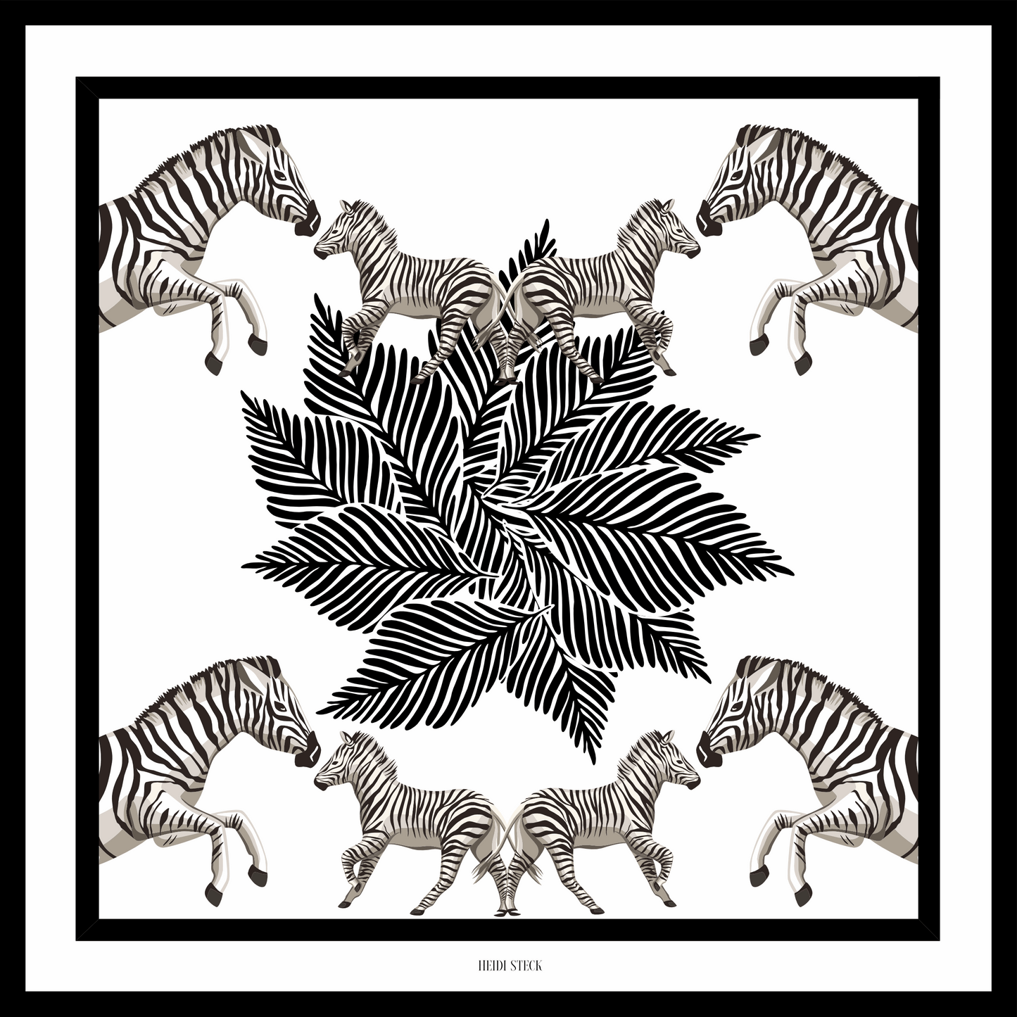 Zebra Silk Scarf