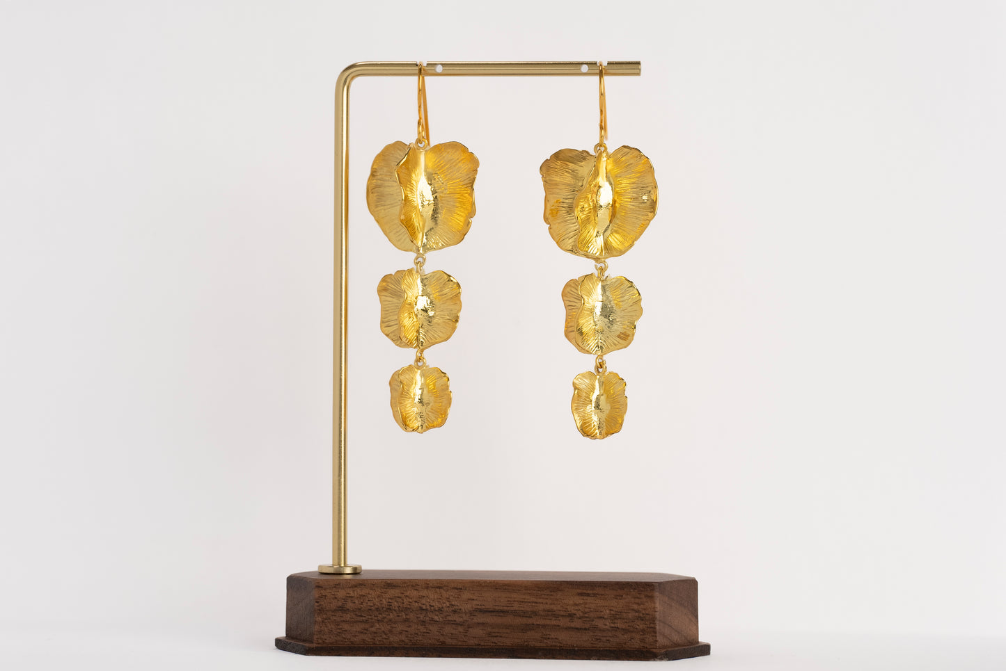 Bold and Captivating three drop Bushwillow Earring