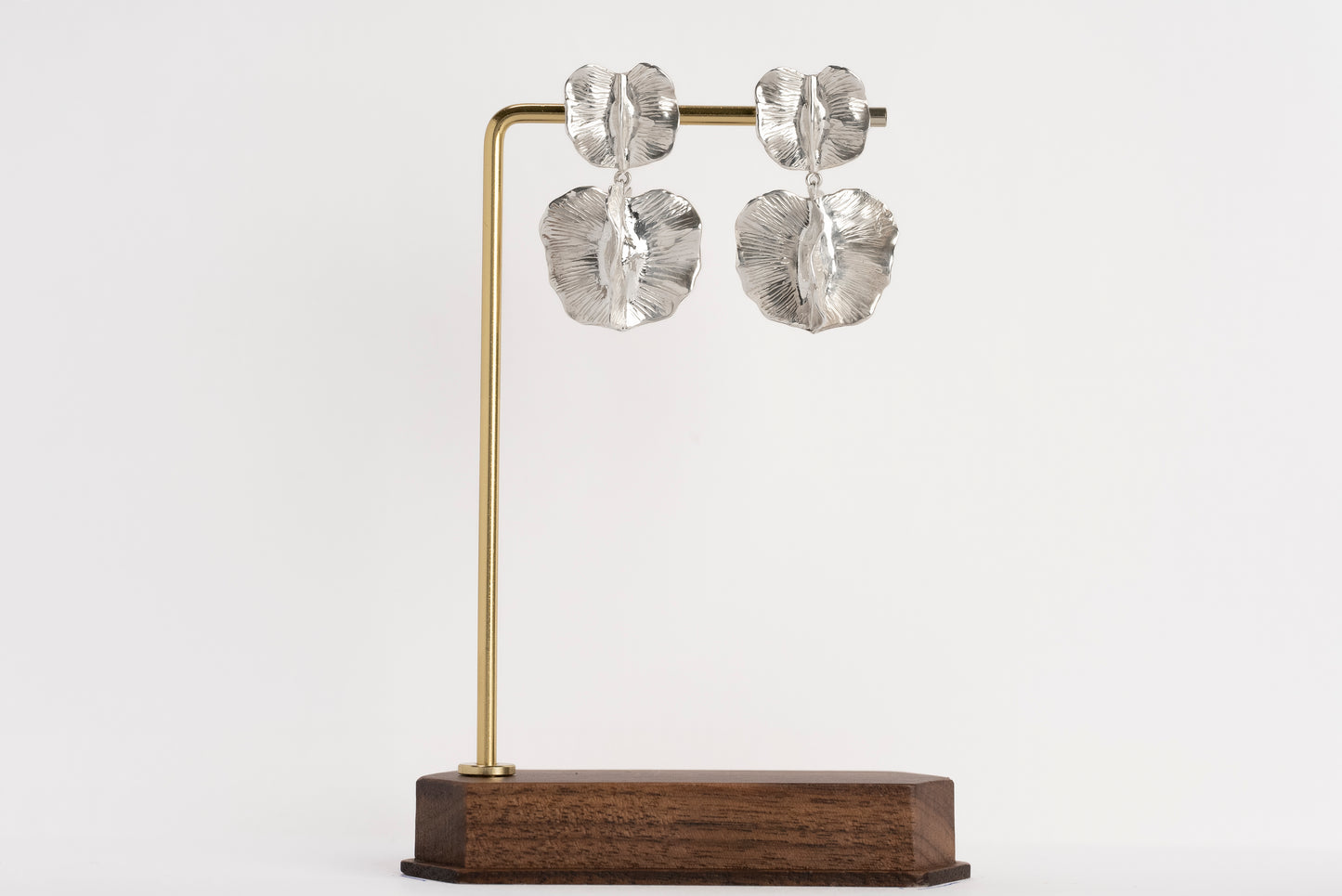 Limited Edition Collection - Bushwillow Duo stud with Large Bushwillow drop - Silver