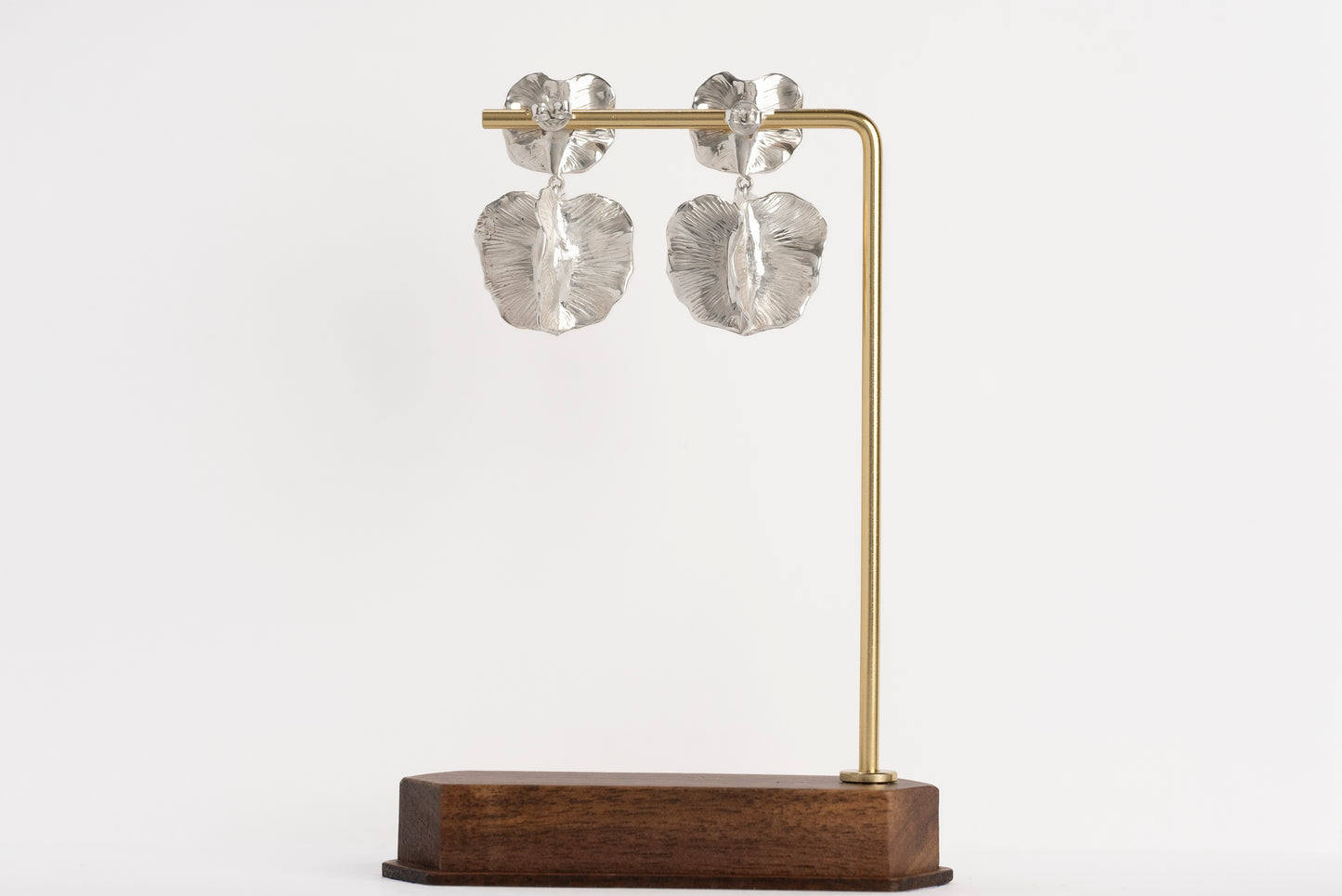 Limited Edition Collection - Bushwillow Duo stud with Large Bushwillow drop - Silver