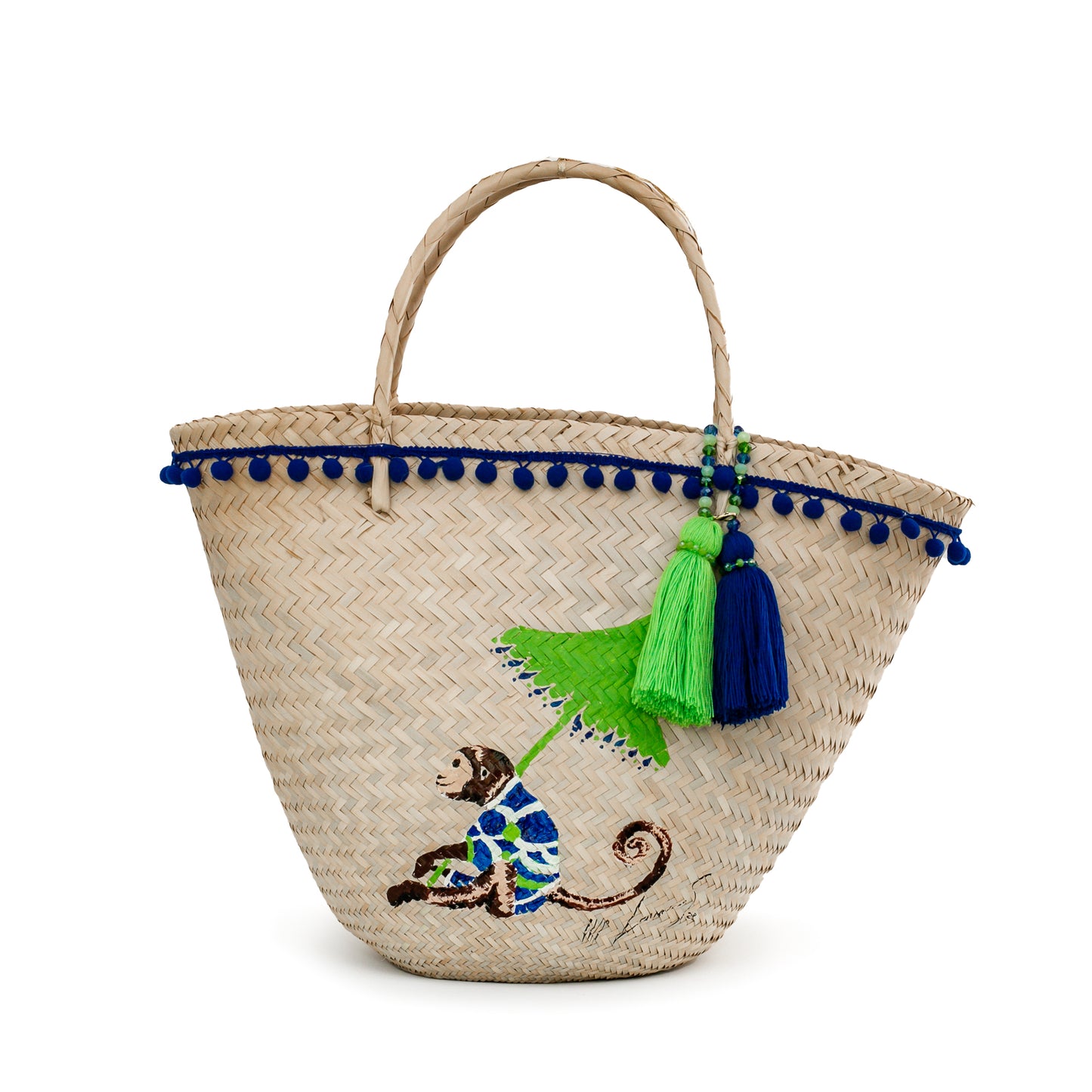 Monkey Straw Bag