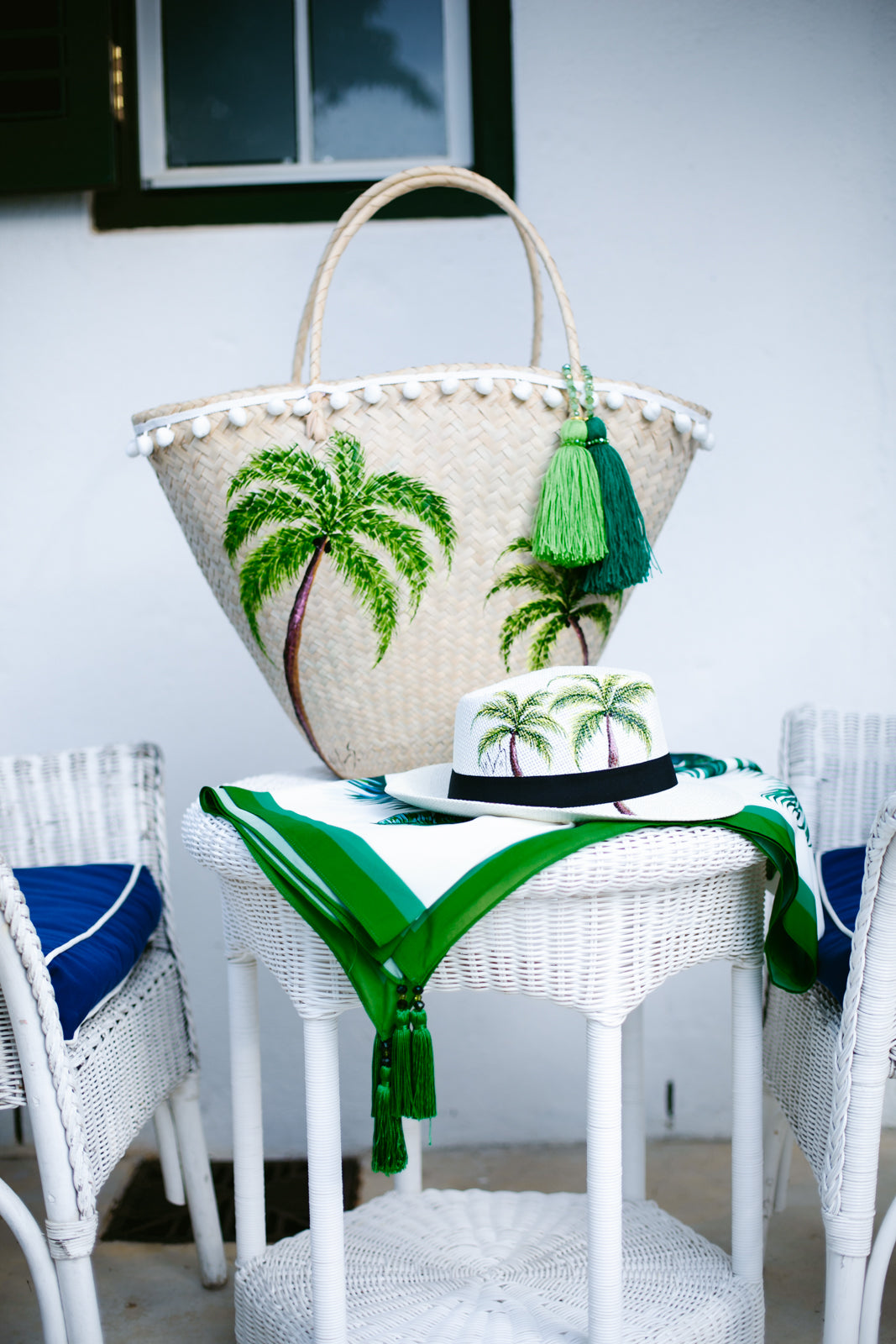 Palm Tree's Straw Bag