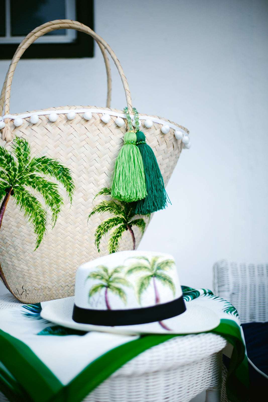 Palm Tree's Straw Bag