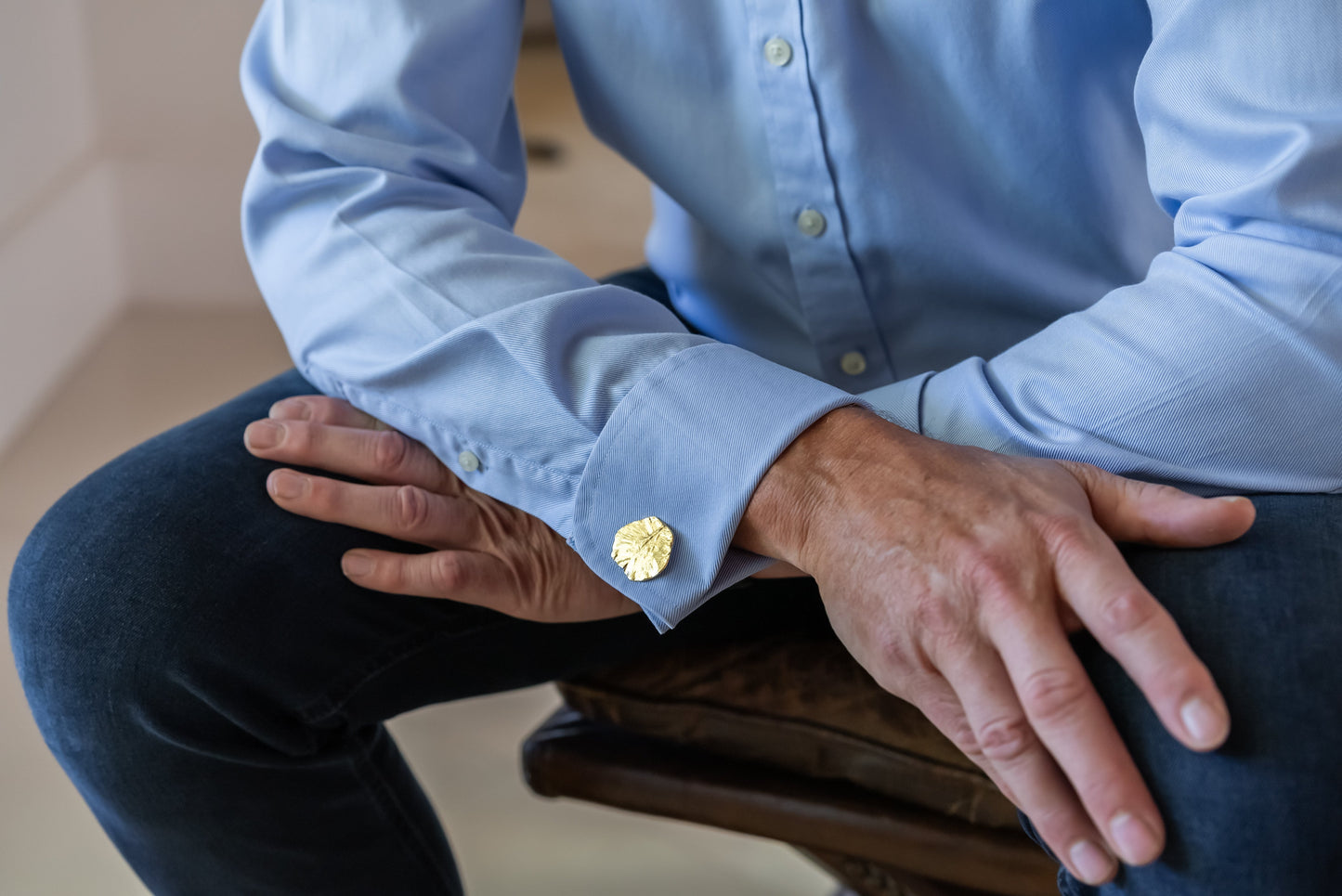 Premium Bushwillow Collection - Men's Cufflinks - Gold